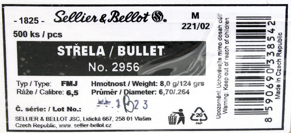 SB_2956_SuB_Sellier-Bellot_500St_FMJ_Geschosse_8.0g_124gr_CAL.264_6.5MM_Vollmantel_www.bayerwald-jagdcenter.de_0.jpg